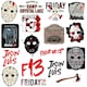 image 4 of Friday The 13th Deluxe Stickers (Pack of 100) - Multicoloured - One Size