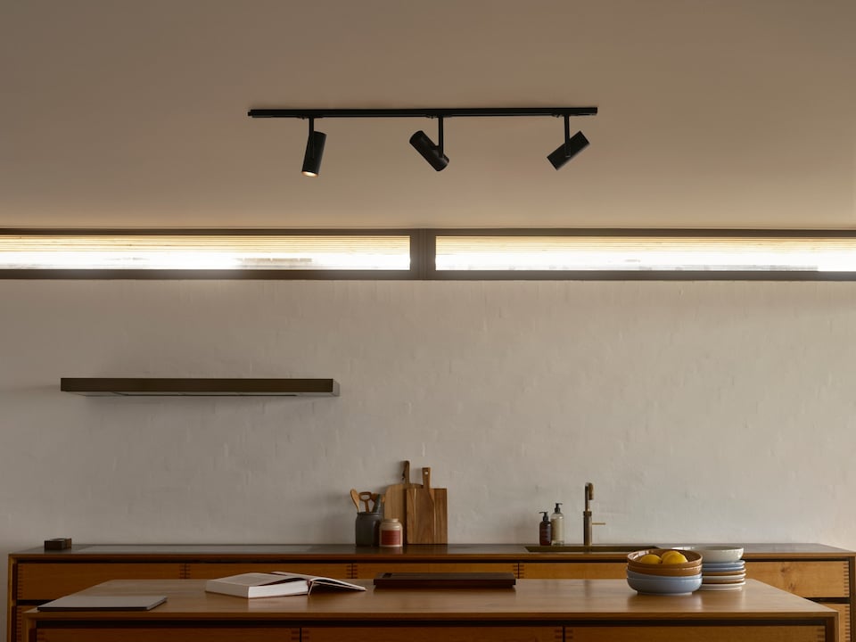 image 1 of Nordlux Jerome Indoor Track Light Set  Black Aluminium GU10 3 Pack - Mains Powered, IP20