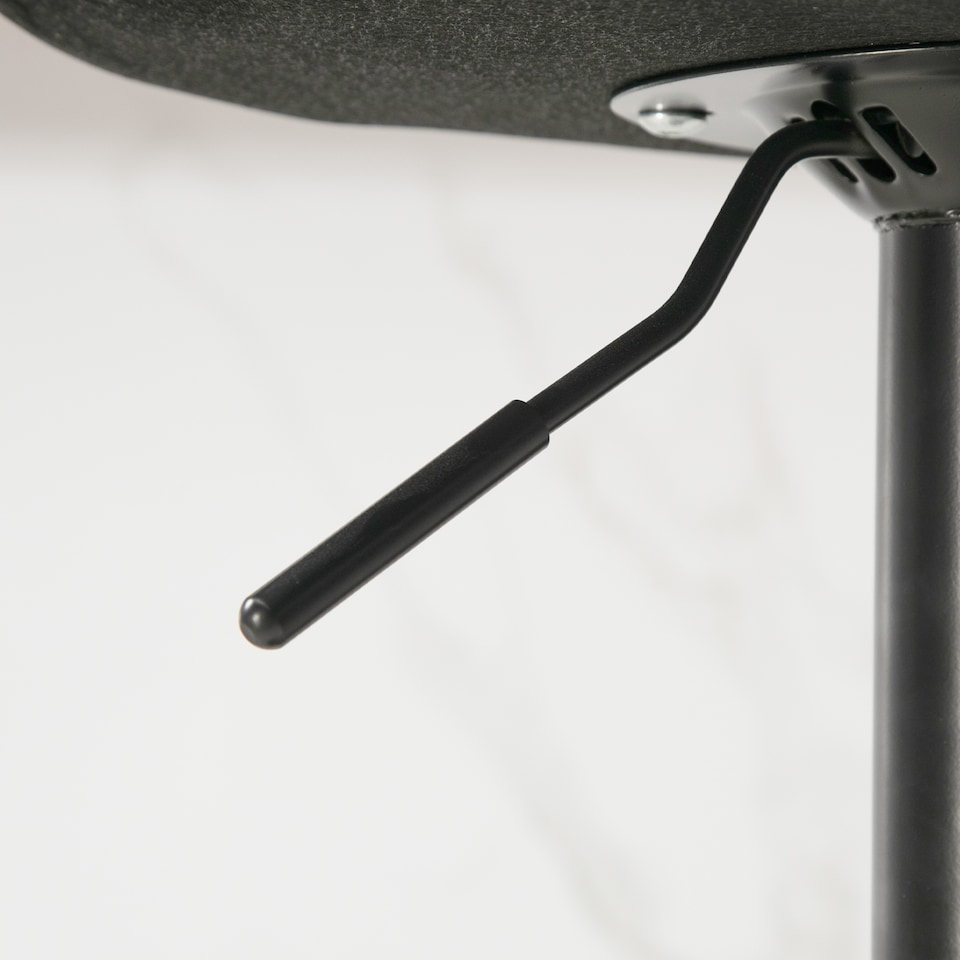 image 1 of HOMCOM Modern Bar Stools Set of 2, Height Adjustable Swivel Bar Chairs with Backrest, Gas Lift and Footrest, Leathaire Barstools for Breakfast Counter, Kitchen Island, Green