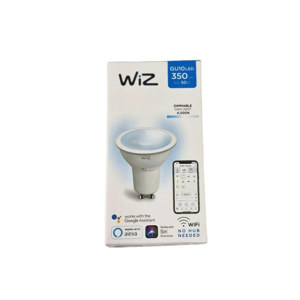 image 1 of WiZ GU10 LED Smart Dimmable 350 Lumen Lightbulb