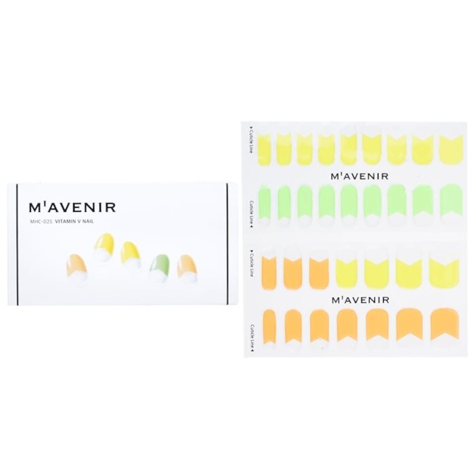 image 1 of Nail Sticker (assorted Colour) - # Vitamin V Nail - 32pcs Multi