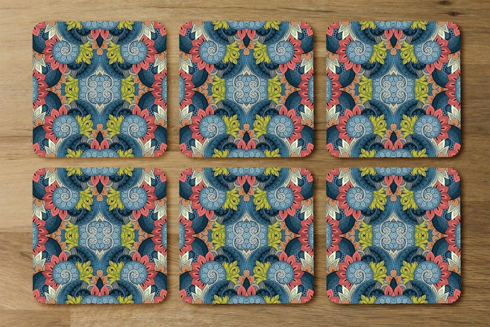 image 1 of Tribal Pattern Ethnic (Coaster)