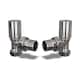 image 1 of Round - Chrome Radiator Valve Angled Polished 10mm