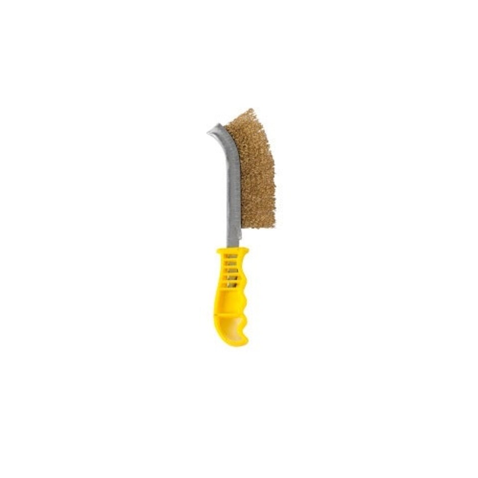 SupaTool Wire Brush - Brass Coated - 9.5 x 33.5 x 2.2cm