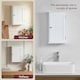 image 6 of Bath Vida Priano 1 Door Wall Mounted Bathroom Cabinet, White