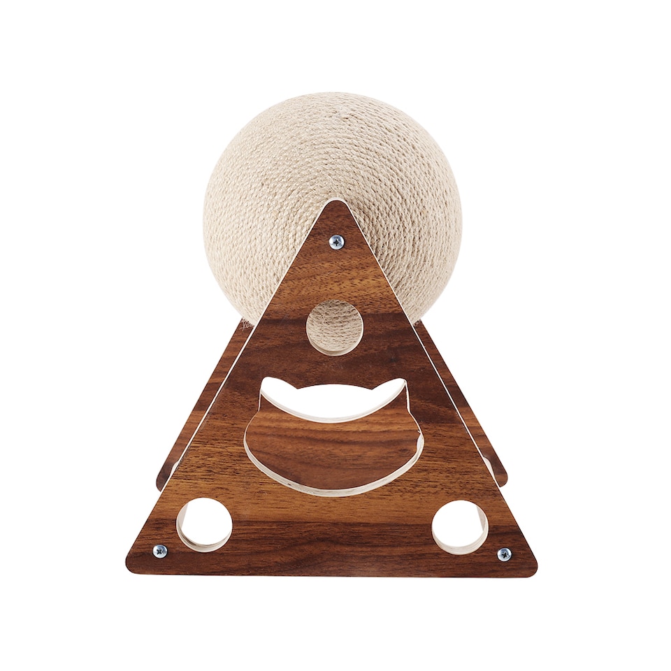 image 1 of Living and Home Cat Scratching Ball Toy Natural Sisal Scratcher Pet Toy