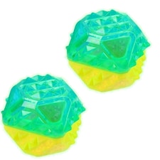 2PK Chillout Cool Soak Ball Dog Toy Heat Relief Puppy Teething Play Time 8cm