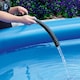 image 3 of SPARES2GO Corrugated Flexible Garden Fish Pond Marine Boat Hose Tube Pipe + 2 Clamp Clips (5m Length x 32mm Diameter) Black