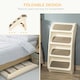 image 3 of PawHut Four-Step Foldable Pet Stairs w/ Non-Slip Mats, for S, XS Dogs - Beige