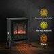 image 5 of HOMCOM Electric Stove Heater LED Flame Effect 1000W/2000W | Black