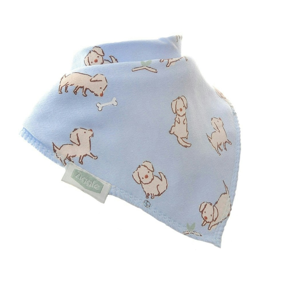 image 1 of Ziggle Bandana Dribble Bibs Cuddly Blues Pack of 4 | Blue | One Size | 4
