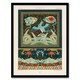 image 1 of Albert Racinet Framed Wall Art Print Chinese Patterns with Birds Home Décor