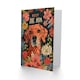 image 2 of Mothers Day Card Floral Brown Lurcher Pointer Mum Card