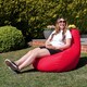 image 2 of icon Recliner Indoor Outdoor Bean Bag Red Bean Bag Chair Red