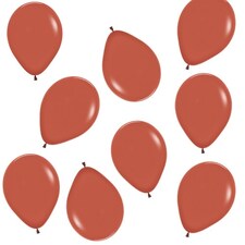 Fashion Solid Terracotta Burnt Orange Biodegradable Mini Latex Balloons 13cm / 5 in - Pack of 100