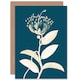 image 1 of Botanical Flower Bloom Blue Plant Lover Gardener Greeting Card