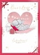 image 1 of Bears Sat On Blanket One I Love Luxury Boxed Large Handmade Valentine's Day Card