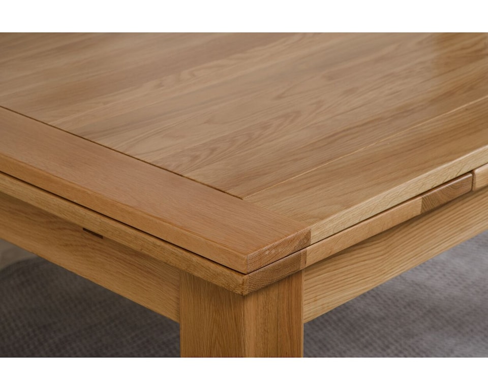 image 1 of Richmond 140-220cm Oak Extending Dining Table and 4 Lincoln Chairs | Brown | Brown
