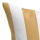 image 2 of Wide Striped Large Outdoor Water-repellant Cushion Yellow