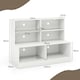 image 2 of COSTWAY Entryway Shoe Cabinet 2-in-1 Storage Shoe Bench White