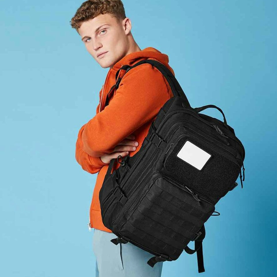 image 1 of Bagbase Molle Tactical 35L Backpack - Black - One Size