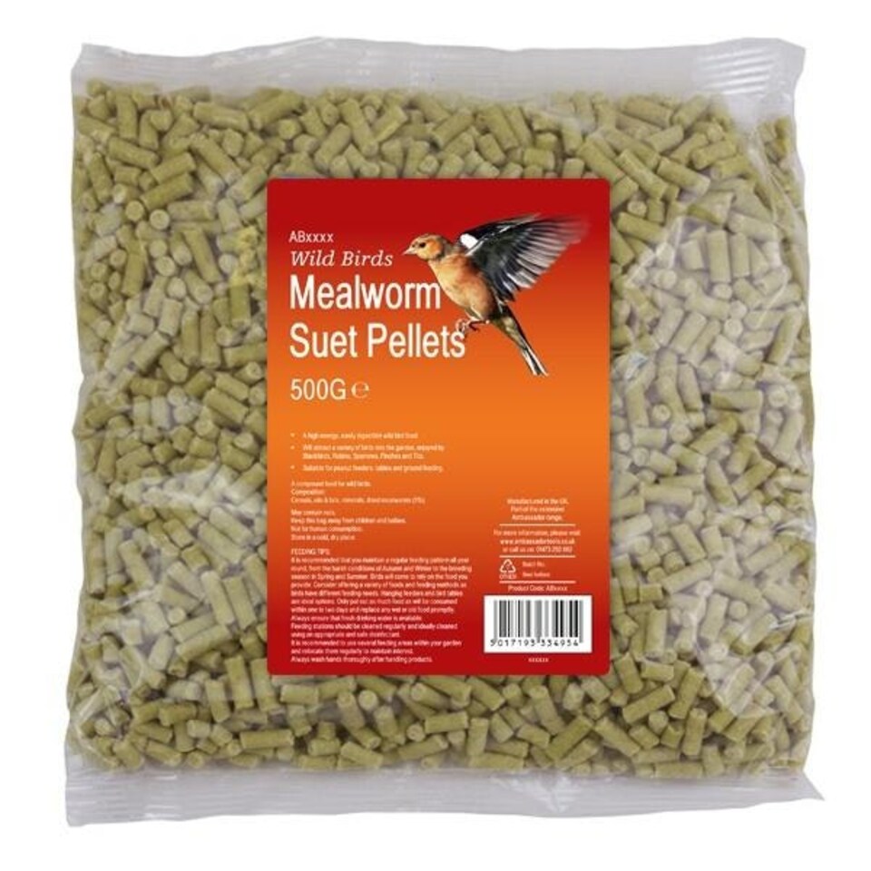 Ambassador Suet Pellets Bird Food - Mealworm - 500g