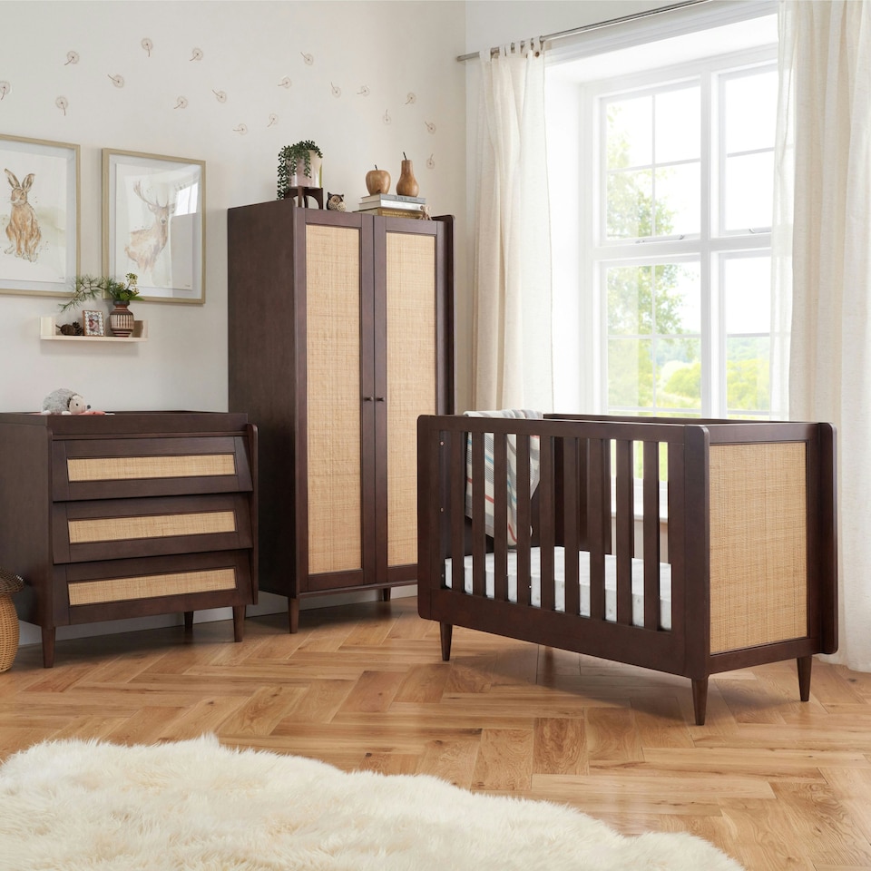 image 1 of Tutti Bambini Japandi Mini 3pc Room Set - Warm Walnut