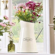 Vintage Style Cream Pitcher Jug Flower Vase Cream