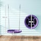 image 7 of AIYAPLAY Nest Swing Set, 100 cm Saucer Tree Swing Set for Kids, Purple