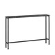 image 1 of SoBuy Slim Console Table, Black Marble Effect Top, Metal Frame, 47.2x7.9x31.5 in, 6.15 kg - FSB19-XL-SCH