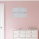 image 3 of Light Grey Layered Easy Fit Drum Light Shade Grey