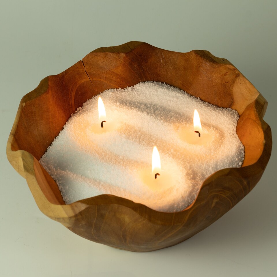 image 1 of Serenityy Unfragranced Candle Sand - White - 300g