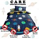 image 4 of VELVETIO Space Duvet Cover Set Reversible Soft Polycotton Kids Beddings Blue | Navy | Double