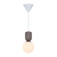 image 2 of Nordlux Sadie Indoor Pendant Light Brown Ceramic E14 Ribbed - Mains Powered, IP20