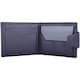 image 3 of Soft Leather Bi-Fold RFID Protected Money / Credit Card Wallet Blue | Navy/Grey