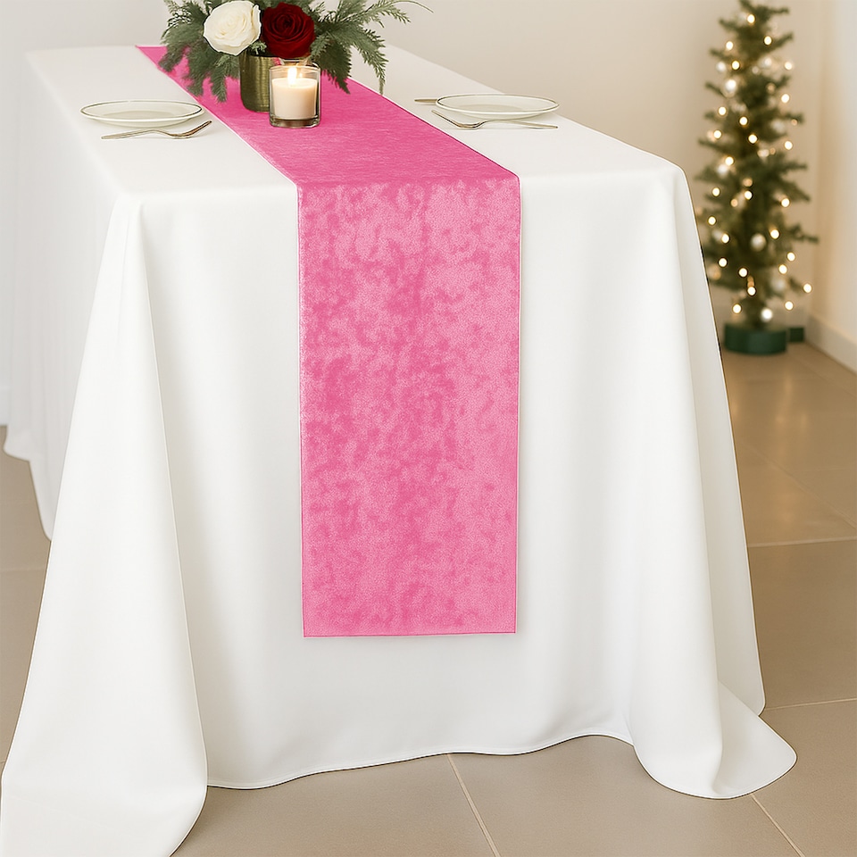 image 1 of Crushed Velvet Table Runner, Glitz Table Runners - 33 x 274cm