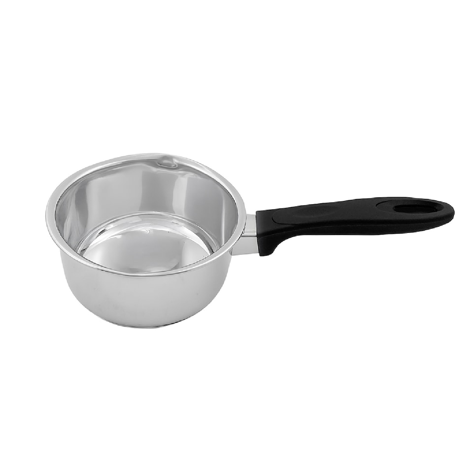 image 1 of 14cm Milk Pan Stainless Steel Kitchen Cooking Boiling Milkpan Saucepan