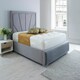 image 1 of Itala Plush King Bed Frame - Grey