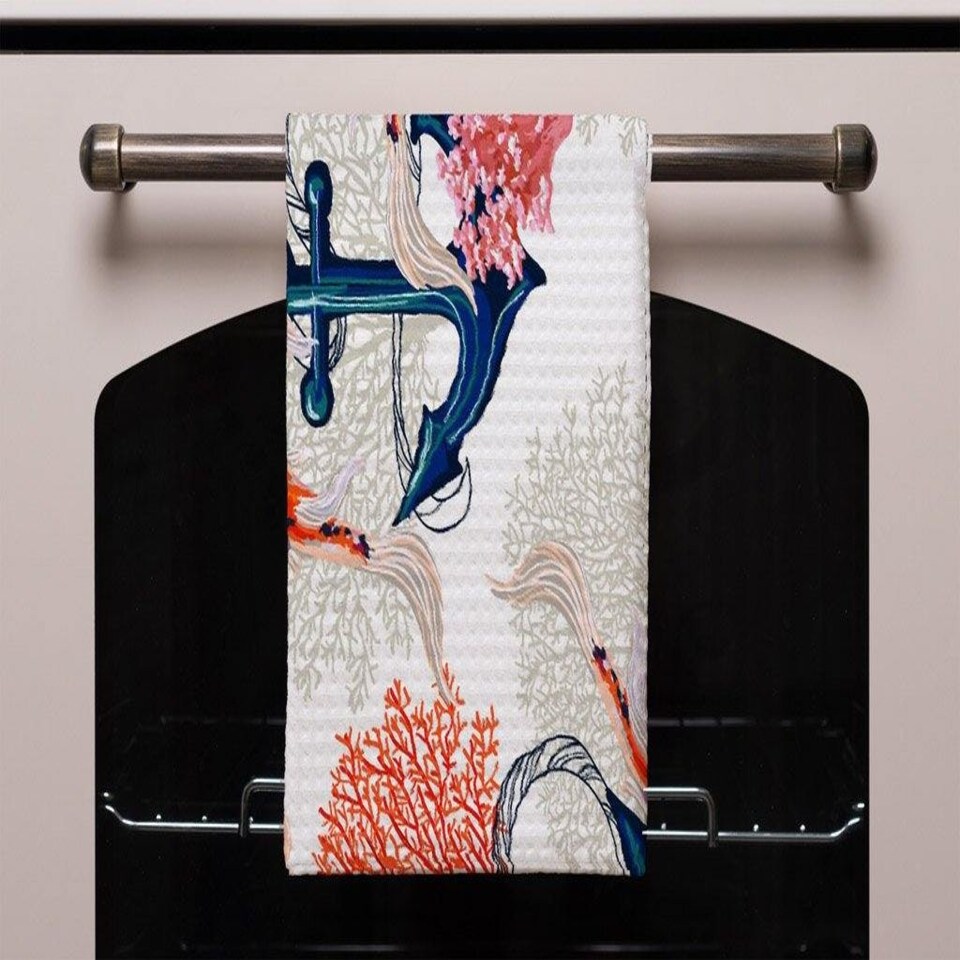 image 1 of Anchor & Fish (Kitchen Towel)