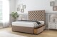 image 3 of Sloomy Mayfair Mink Plush Divan Bed With Mattress No Drawers With 54" Floor Standing Headboard 2'6 Small Single | Brown | Mink | Small Single | 1