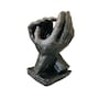 image 5 of Hand in Hand Sculpture in Bronze Colour A Symbol of Enduring Love & Connection Wedding Present Anniversary Romantic Gift  inspired by Rodin's The Secret