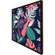 image 3 of Tropical plant leaves (Picture Frame) Brown | Oak | XL