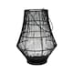image 1 of Portofino Curve Wirework Lantern - Mild Steel/Glass - L23 x W23 x H30 cm - Black