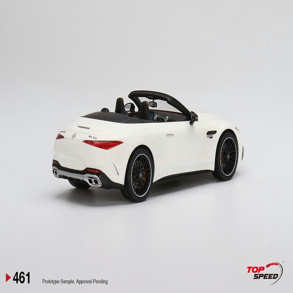 image 1 of Mercedes AMG SL 63 White 1:18 Scale TSM TS0461
