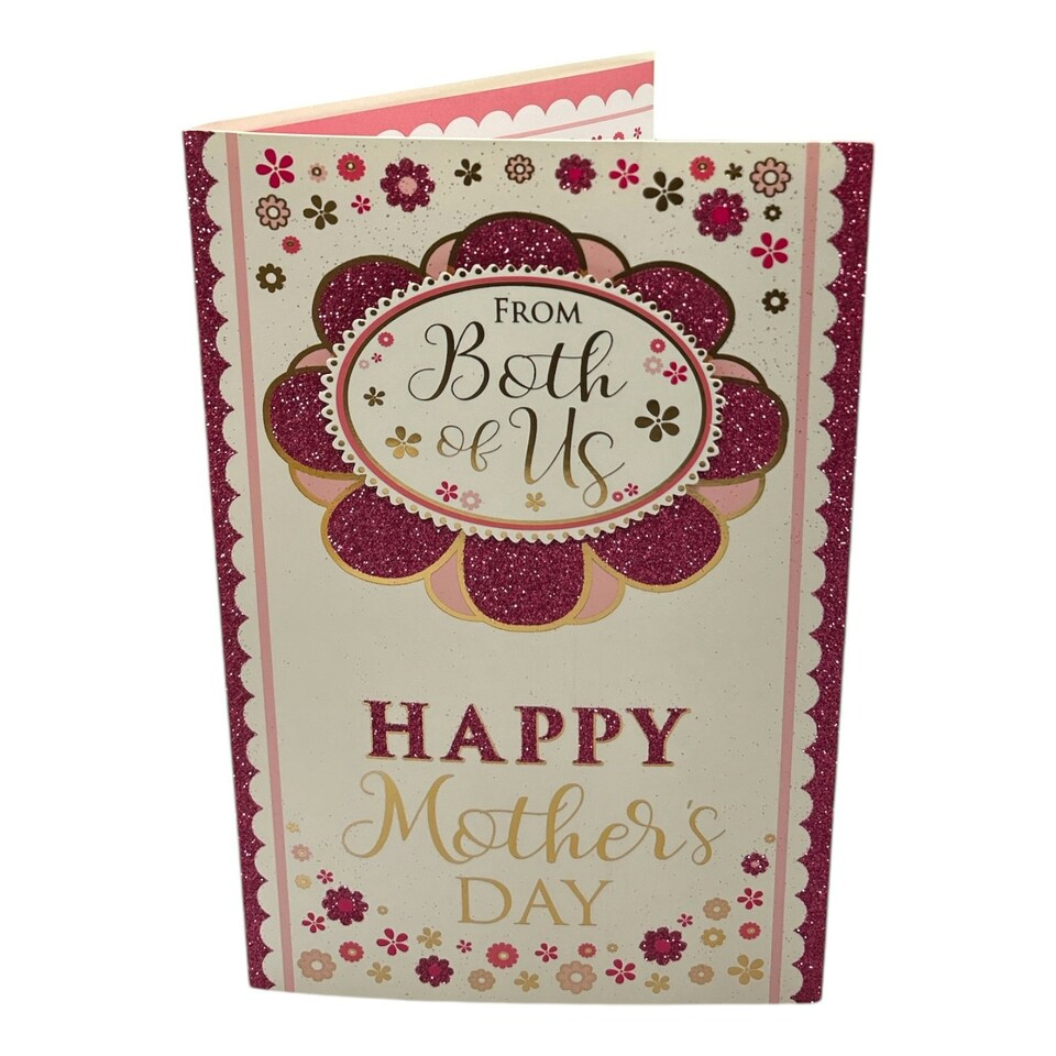 image 1 of From Both Of Us Flower Head Design Mother's Day Boxed Card