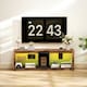 image 6 of HOMCOM TV Stand, Entertainment Centre with LED Lights, Rustic Brown | Brown | 1