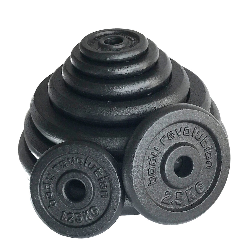 image 1 of Cast Iron Weight Plates 2 x 25kg