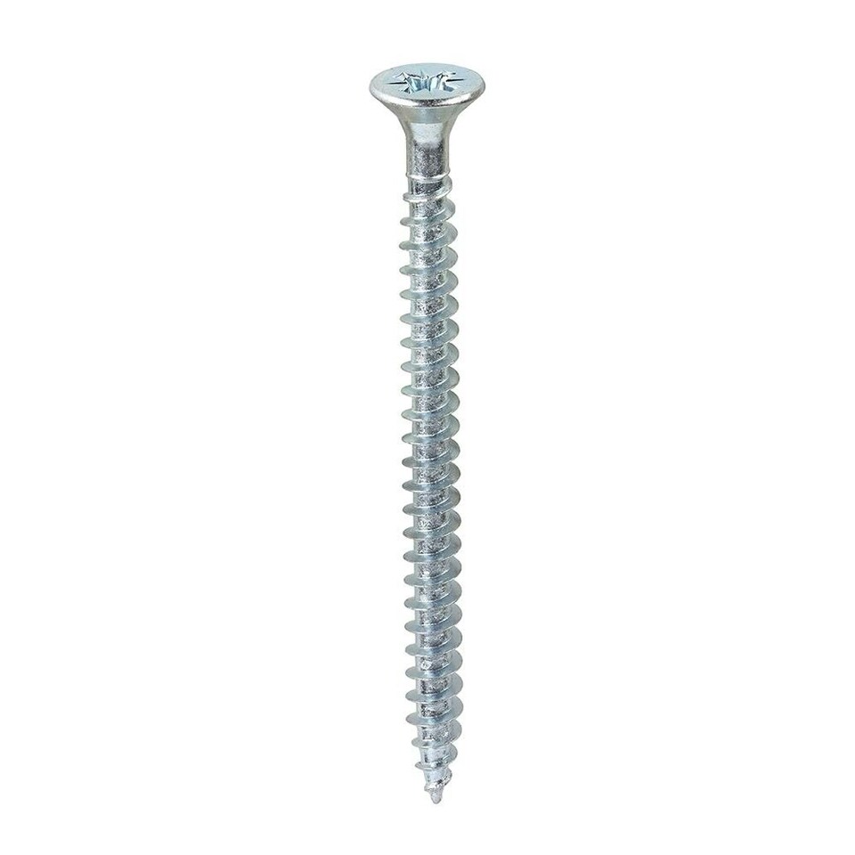 image 1 of Timco - Solo Chipboard & Woodscrews - PZ - Double Countersunk - Zinc (Size 6.0 x 80 - 200 Pieces)