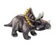 image 5 of Triceratops Dinosaur Soft Toy Dinosaur Skeleton Body Plush Cuddly 25cm Grey