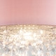 image 3 of ValueLights Jesmond Pink Ceiling Pendant Droplets Shade & Bulb | Pink